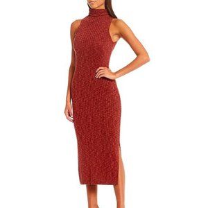 C&V Chelsea & Violet Sleeveless Slit Hem Midi Dress